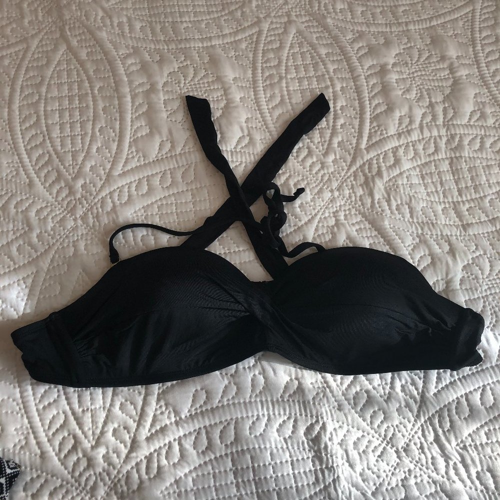 Black Bikini Bandeau Top
